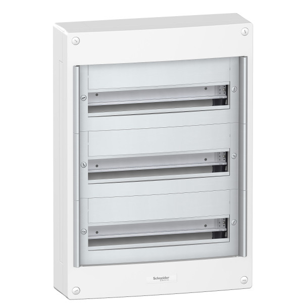 Coffret en Saillie Blanc Titane RAL9016 3 Rangées 18 Modules Pragma Schneider