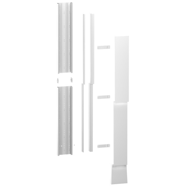 Schneider Resi9 Kit Goulotte GTL - 13 Modules - Avec Couvercles - 2 Demi-Longueur De 1170 x 252 x 64 mm