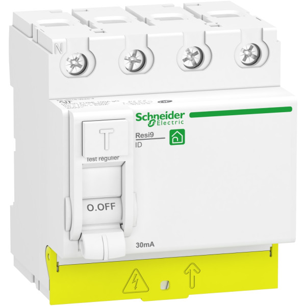 Interrupteur différentiel 4P 40 A 30 mA Type A Peignable Resi9 XP Schneider