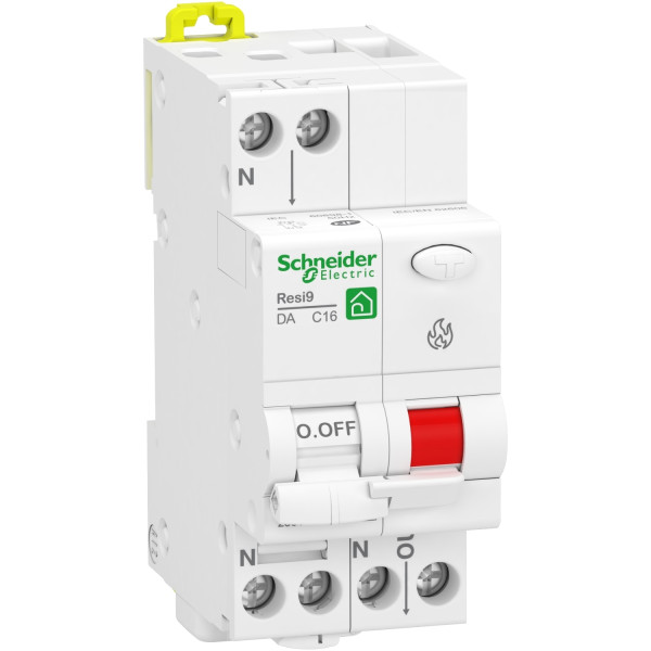 Resi9 xp - disjoncteur détecteur d'arc - 1p+n - 10a - courbe c - peignable
