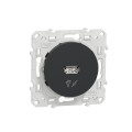 Prise chargeur USB anthracite Schneider Odace sortie 5V 1A