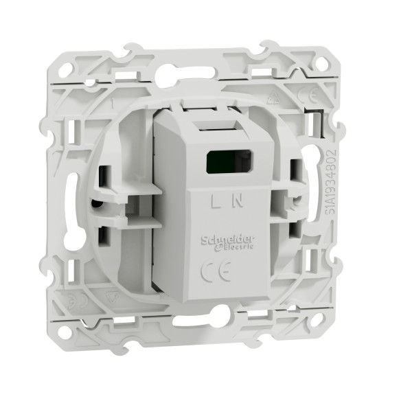 Prise chargeur USB anthracite Schneider Odace sortie 5V 1A