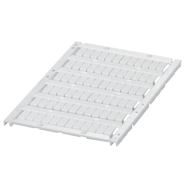 Carte de repérage Schneider avec 72 repères à clipser 5mm - 6 barrettes vierge blanc