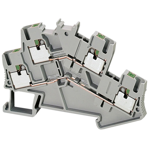 BORNE PUSH-IN, 2 NIVEAUX, PASSANT, 4 POI