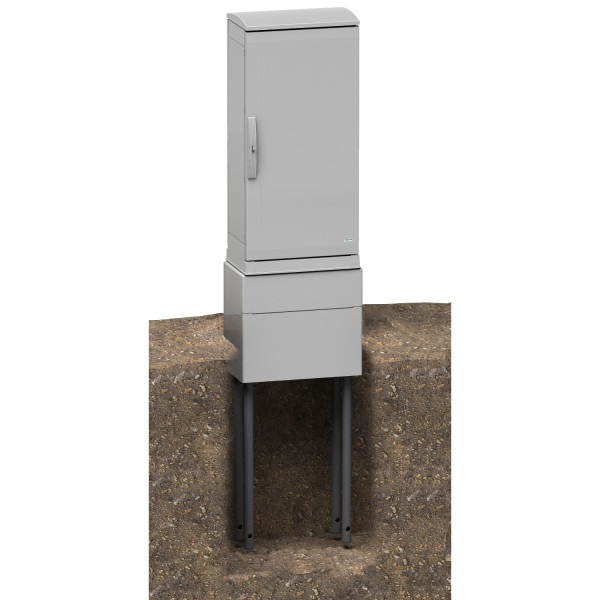 Thalassa pla - socle polyester hauteur 500 mm pour nsyplaz(t) l1000p320 ral 7035