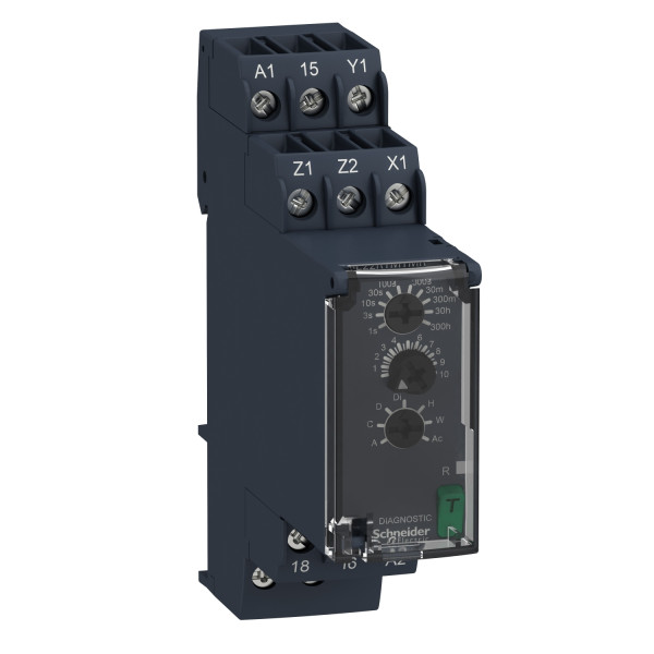 Relais temporisé multifonctions Schneider Harmony Time Re22 1OF 24 à 240V CA/CC