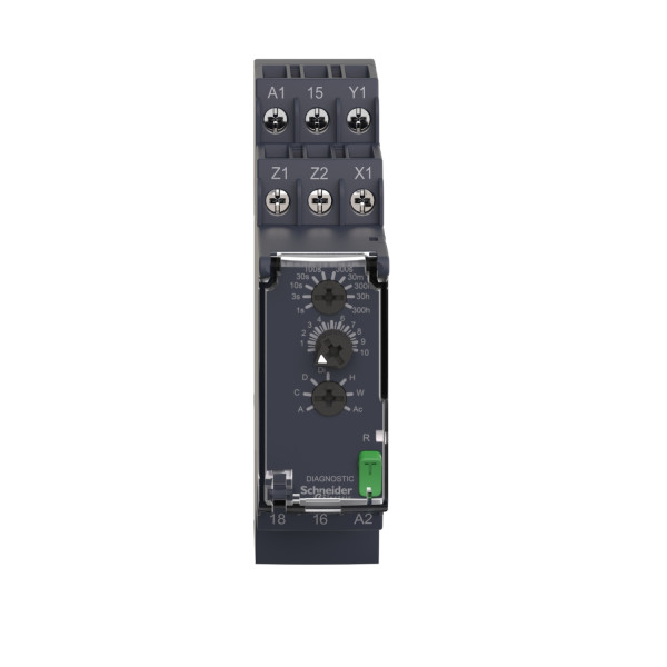 Relais temporisé multifonctions Schneider Harmony Time Re22 1OF 24 à 240V CA/CC