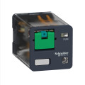 Zelio Relay Rum - Pins Cylindriques  - 2of - 10a - Bouton Test - Led - 24vcc