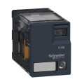RELAIS MINIATURE 2 CO SANS BOUTON AVEC LED 24 VDC
