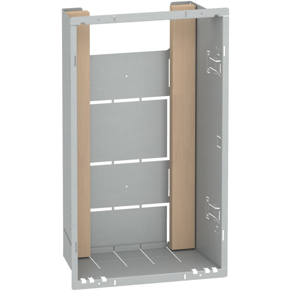 Resi9 - bac d'encastrement 1x13 modules - 2 rangées horizontales - hauteur utile 477 mm