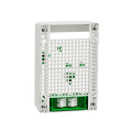 Tableau de communication VDI box Schneider Resi9 13 modules 2 rangées support box opérateur 2 prises