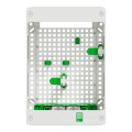 Tableau de communication VDI box Schneider Resi9 13 modules 2 rangées support box opérateur 2 prises
