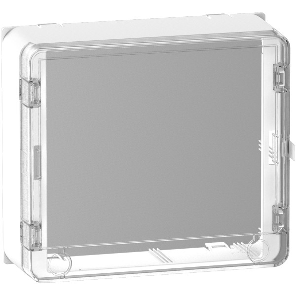 Habillage avec porte Schneider Resi9 styl transparent 13 modules 
