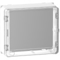 Habillage avec porte Schneider Resi9 styl transparent 13 modules 