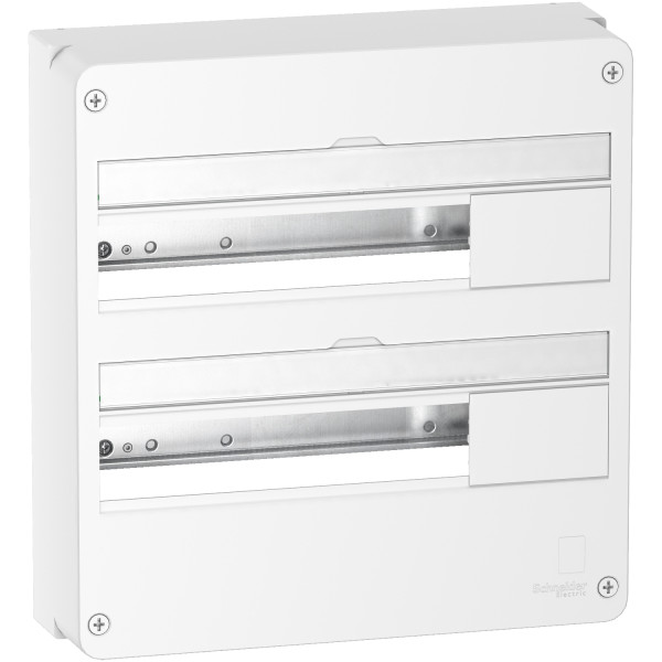 Tableau électrique en saillie Schneider Resi9 2 rangées 18 modules blanc RAL 9003