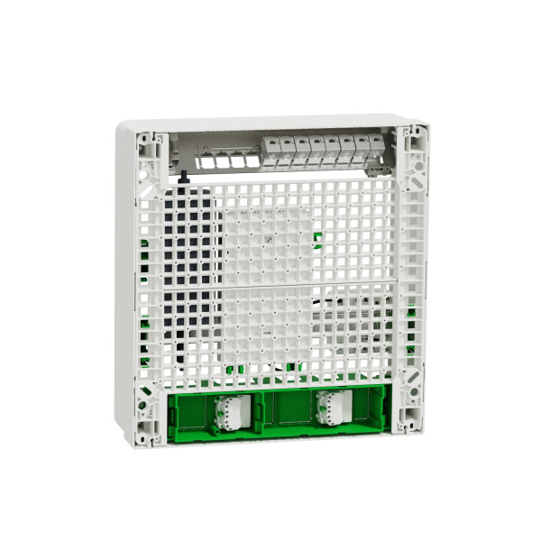 Tableau de communication VDI Schneider Resi9 grade 3TV switch 9 ports PoE 8 RJ45 catégorie 6a