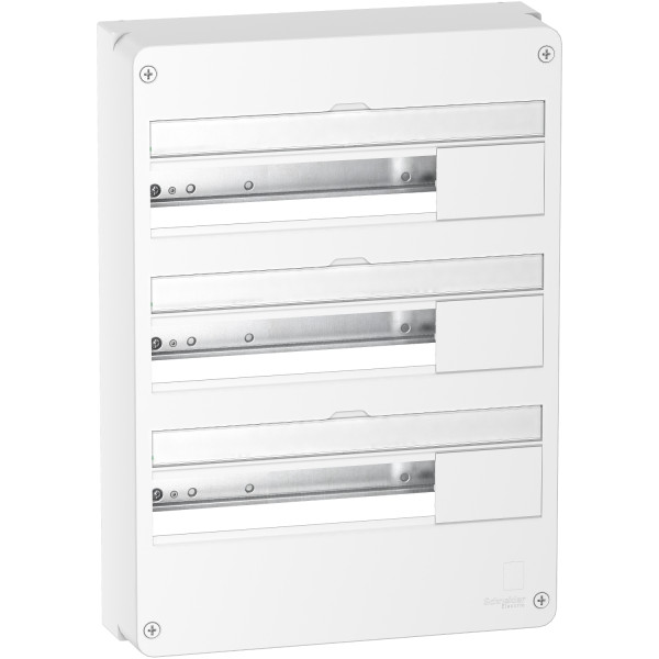 Tableau électrique en saillie Schneider Resi9 3 rangées 18 modules blanc RAL 9003