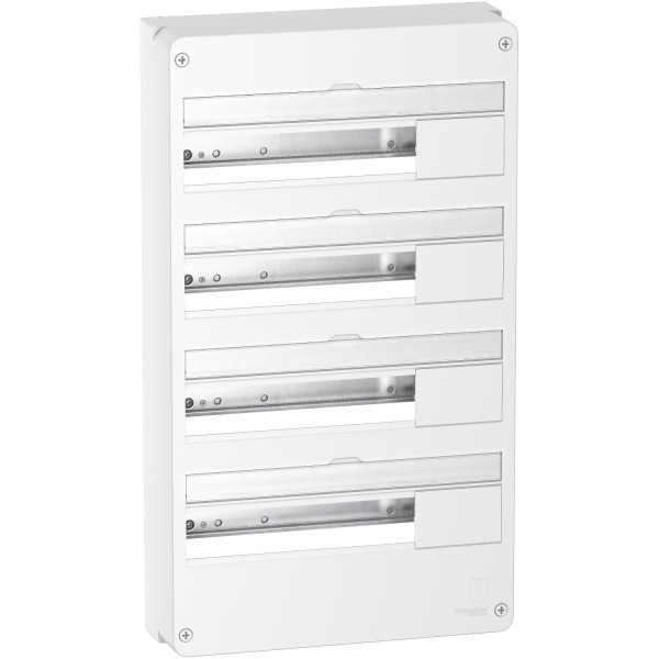 Tableau électrique en saillie Schneider Resi9 4 rangées 18 modules blanc RAL 9003