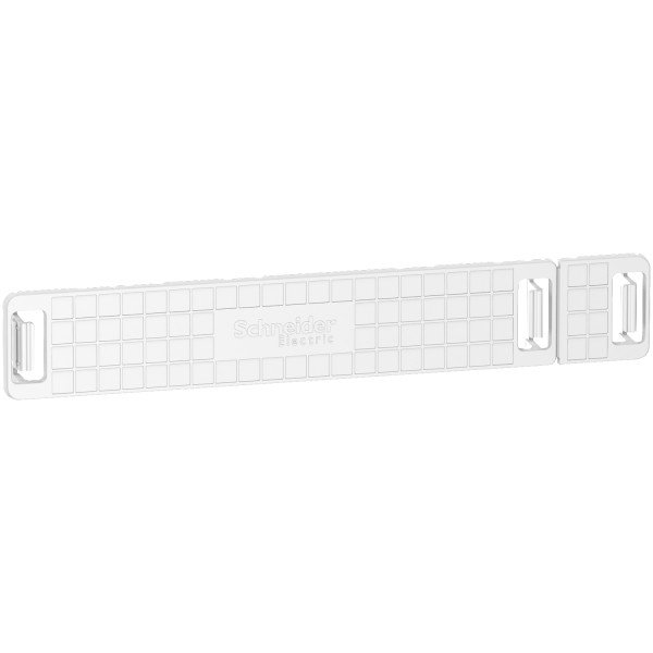 Brides câbles Schneider Resi9 largeur 18 modules IK08 RAL 9003