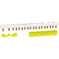 Peigne monobloc Schneider Resi9 1P+N 63A 10 modules avec cache-dents 5 modules