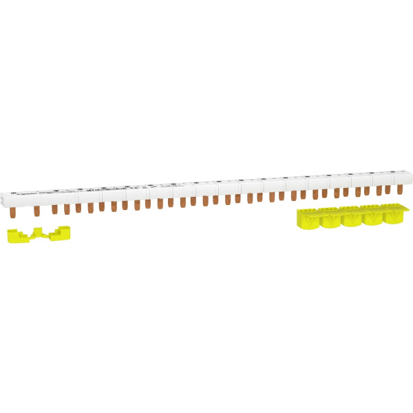 Peigne Monobloc 1P+N 63 A 18 Modules Resi9 Xp Schneider Electric – avec Cache-Dents 5 Modules