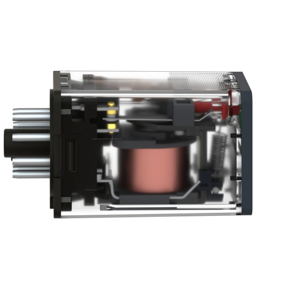 Zelio Relay Rum - Pins Cylindriques  - 3of - 10a - Bouton Test - Led - 120vca