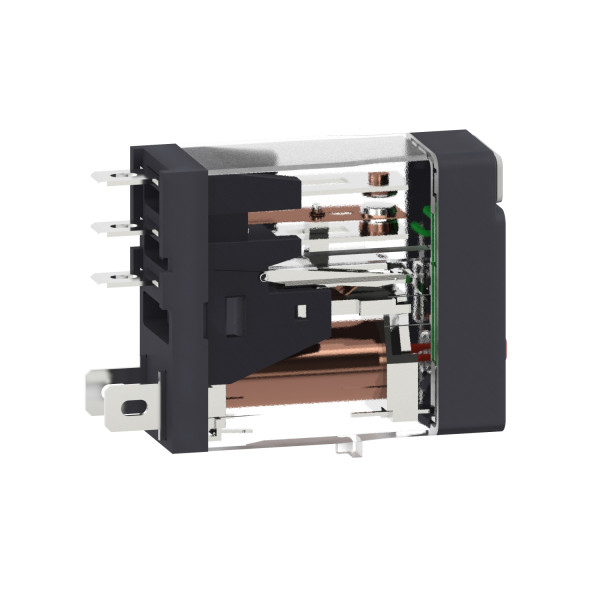 Zelio Relay Rxg - Capot Noir - 1of - 10a - Bouton Test - Led - 48vca