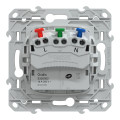 Prise de Courant 2P+T Blanche Ovalis Schneider Electric Affleurant 16A Borne de raccordement automatique