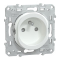 Prise électrique Ovalis Schneider Electric Blanc - 2P+T - 250V - 16A - IP21D - IK04 - 5000 cycle