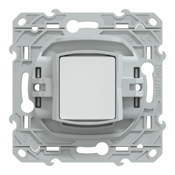 Prise de TV Simple Blanche Ovalis Schneider Electric – avec Support de Fixation