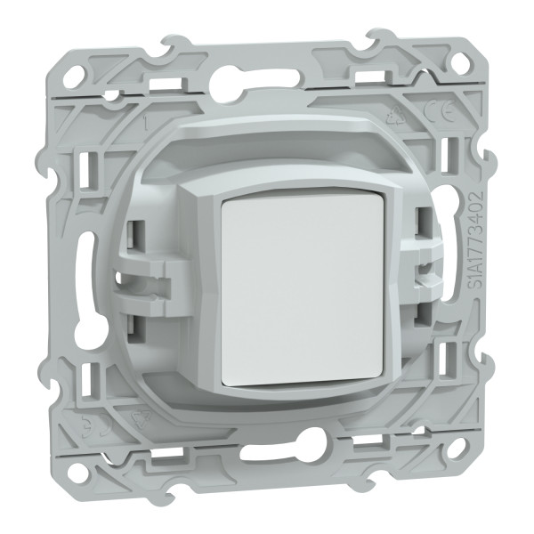 Prise de TV Simple Blanche Ovalis Schneider Electric – avec Support de Fixation