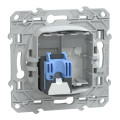 Prise RJ45 Blanche Catégorie 6 Grade 3 Ovalis Schneider Electric – Fixation par Vis