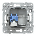 Ovalis - prise rj45 - cat6a - grade 3 (multimédia +) (longue distance) - blanc