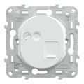 Prise RJ45 cat6A Schneider Ovalis grade 3 (multimédia +) (longue distance) blanc 