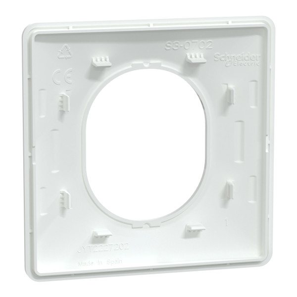 Plaque de Finition Blanche 1 Poste Ovalis Schneider Electric