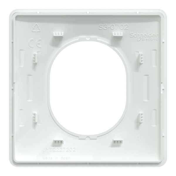 Ovalis - lot de 360 plaques de finition de coloris blanc
