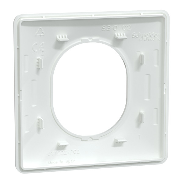 Ovalis - lot de 360 plaques de finition de coloris blanc