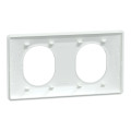 Ovalis - lot de 180 plaques - 2 postes horizontal - finition de coloris blanc