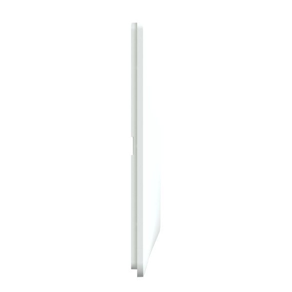 Plaque de Finition Blanche 3 Postes Horizontaux Entraxe 71 mm Ovalis Schneider