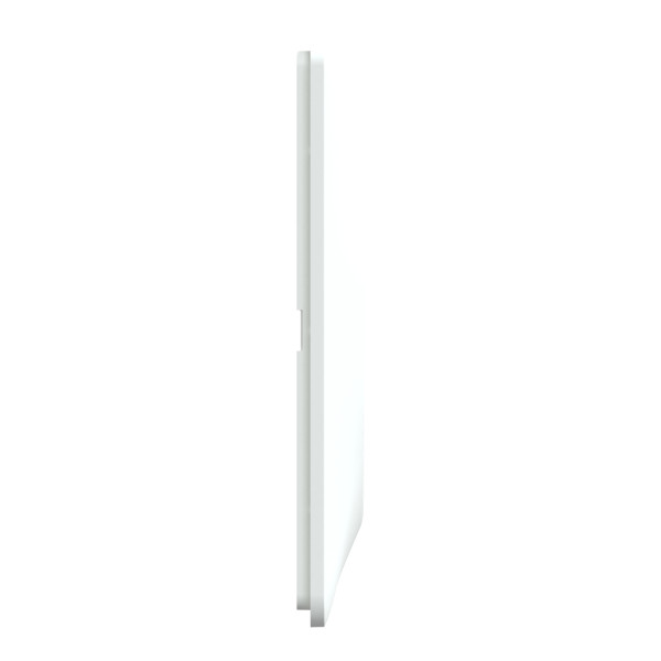 Plaque de Finition Blanche 4 Postes Horizontaux Entraxe 71 mm Ovalis Schneider