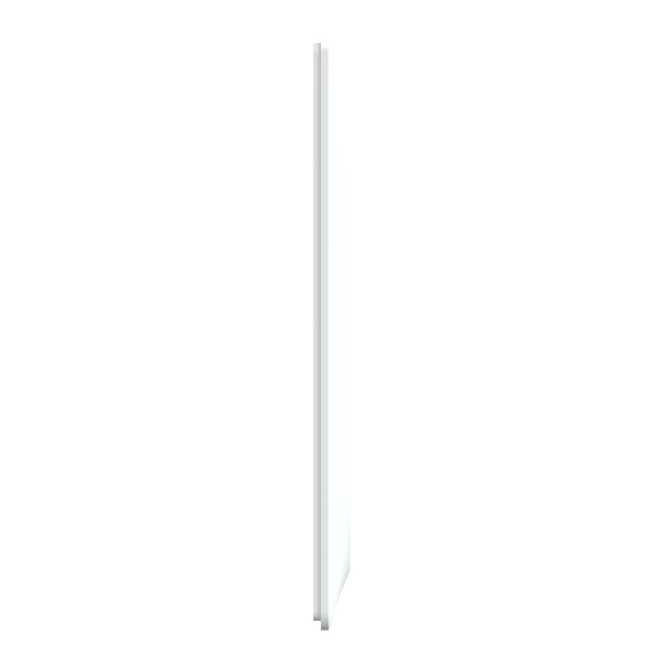 Plaque de Finition Blanche 2 Postes Verticaux Entraxe 71 mm Ovalis Schneider