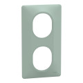 Ovalis - plaque de finition - 2 postes vertical - entraxe 71mm - sauge