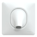 Ovalis - sortie de câble - 16a - Ø6 à 12mm - blanc - griffes montées - plaque