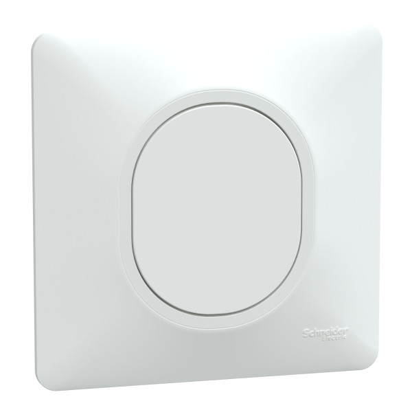 Ovalis - obturateur - blanc - griffes montées - avec plaque