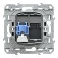 Prise RJ45 Ovalis Schneider Catégorie 6 STP – Réseaux VDI Grade 3 – Anthracite