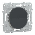 Wiser ovalis - bouton poussoir - 10a - zigbee - anthracite