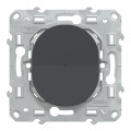 Wiser ovalis - bouton poussoir - 10a - zigbee - anthracite