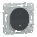 Wiser ovalis - interrupteur centralisé sans fil 2 ou 4 bp - anthracite