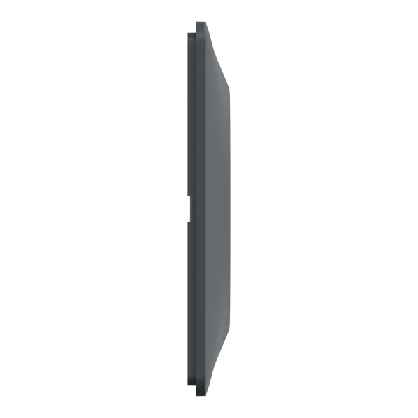 Plaque de Finition Anthracite 3 Postes Horizontaux Entraxe 71 mm Ovalis Schneider Electric