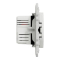 Prise USB double blanc Schneider Odace chargeur 2,1A